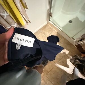 Halston Heritage Midnight Blue Wedding Dress